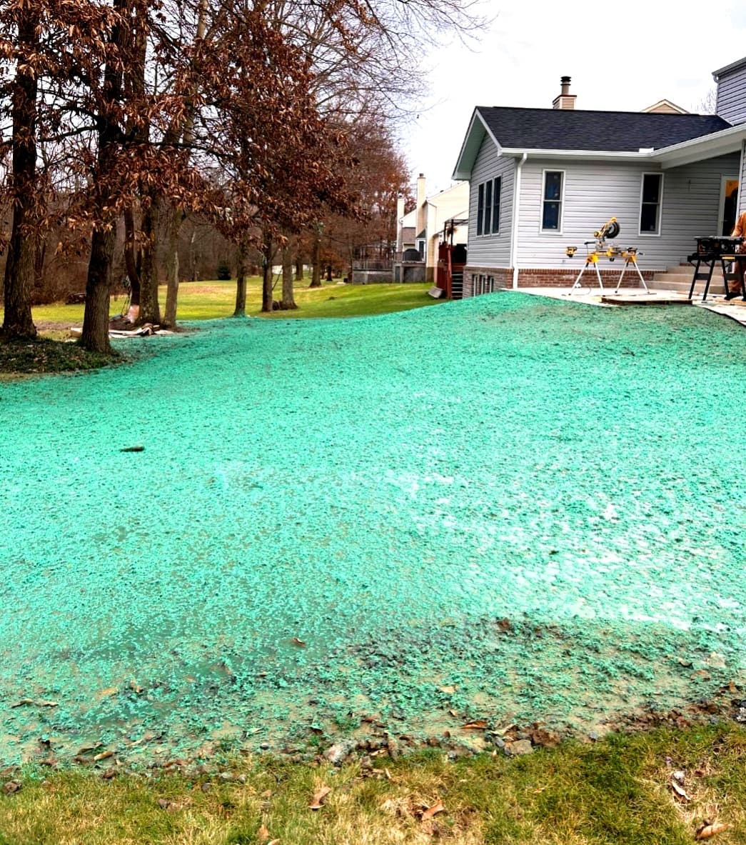 Residential lawn hydroseeding near Irwin PA
