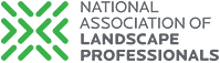 National Association of Landscape Professionals logo with green arrow design.