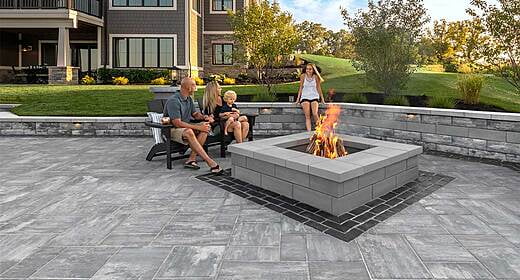 Modern Hardscape Outdoor Living Space