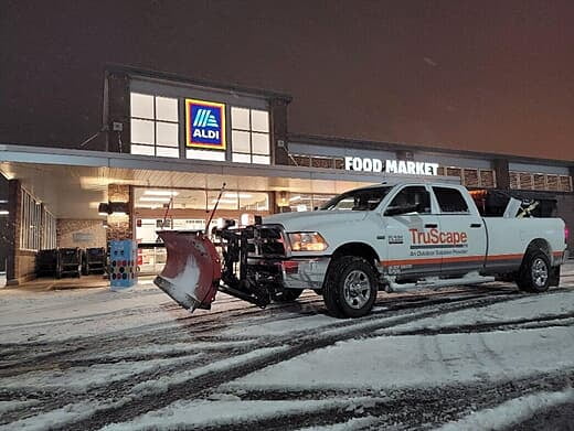 Snow Plow at Aldi